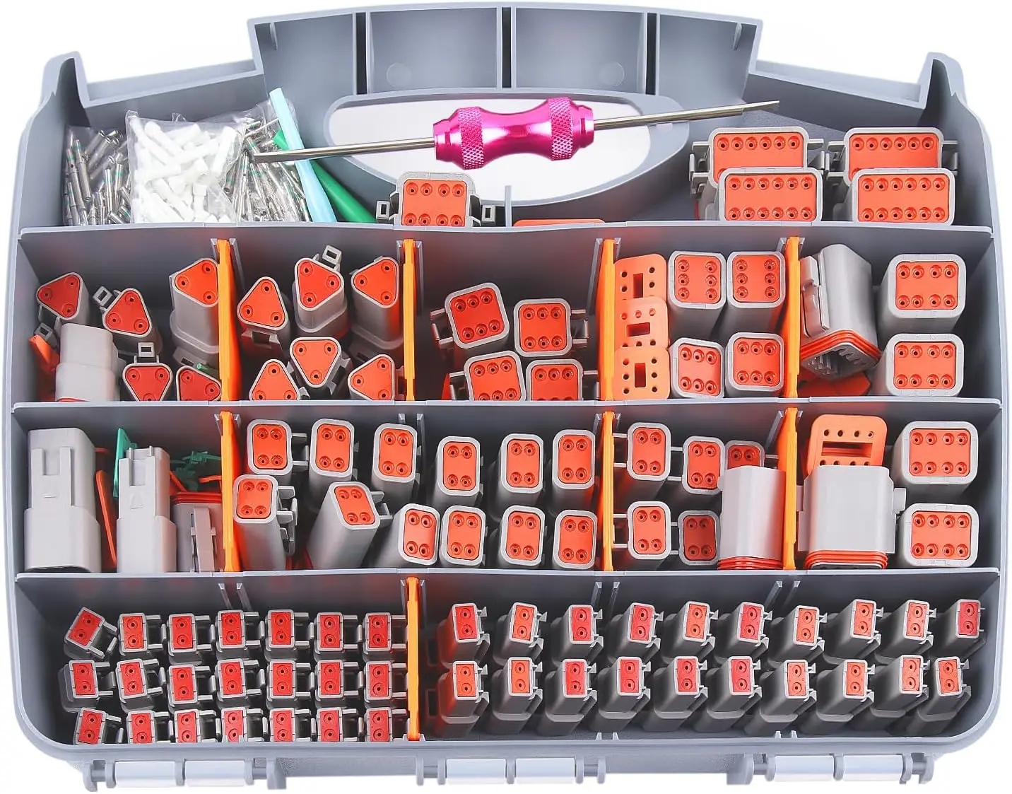 

Deutsch DT Connector Kit Automotive Electrical Connectors 2 3 4 6 8 12 Pin with Removal Tool for Truck Marine Boat