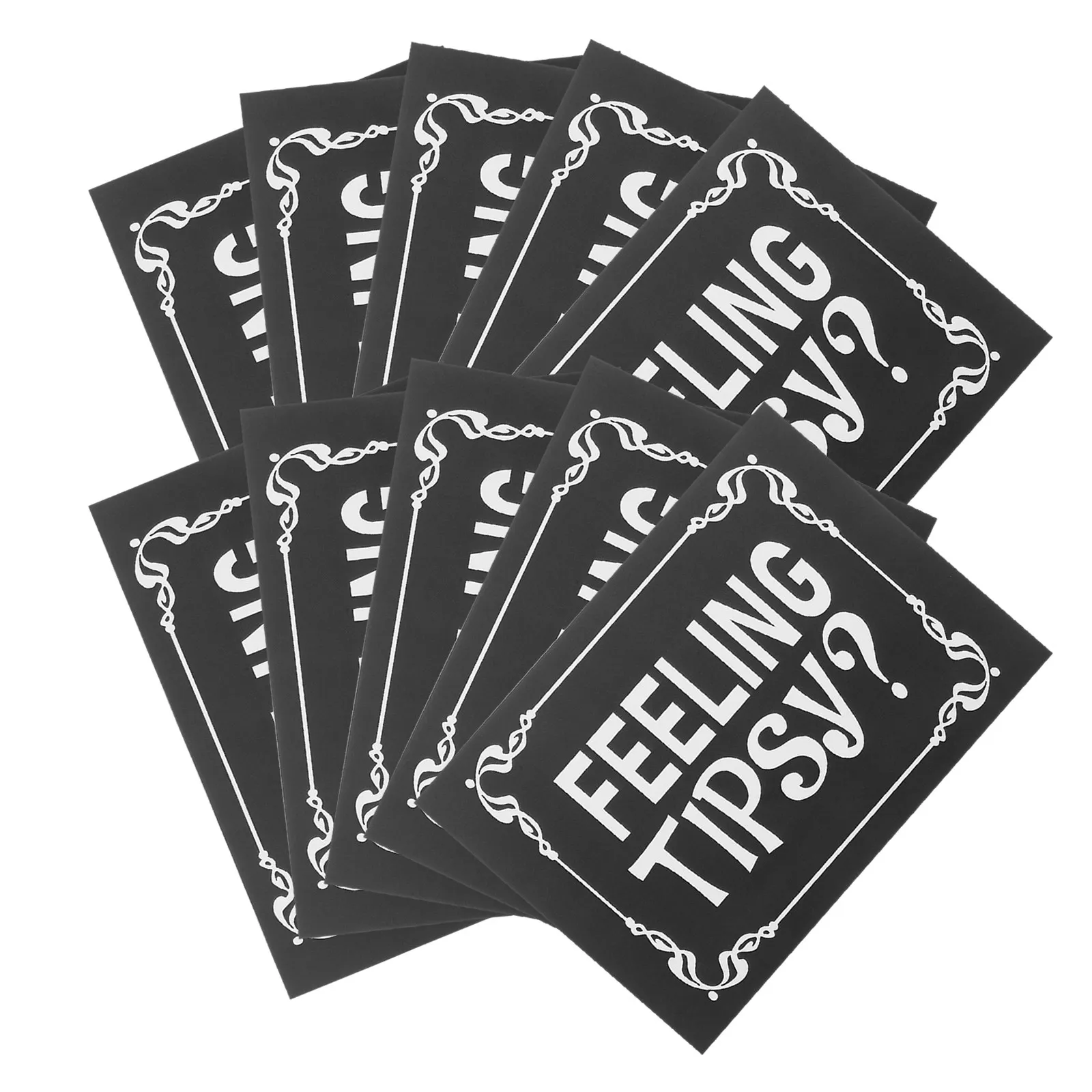 

10 шт. водонепроницаемых наклеек-напоминаний для ресторанов: стикеры «Не зло пьяниться», декоративные наклейки для баров, самоклеящиеся таблички-стикеры