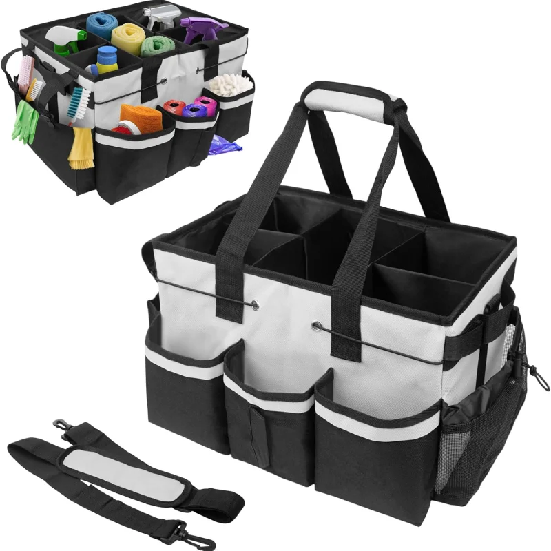 

Multifunctional Tool Bag Cleaning Tools Storage Bag Waterproof and Wear-Resistant Large Capacity Oxford Cloth Storage Bags