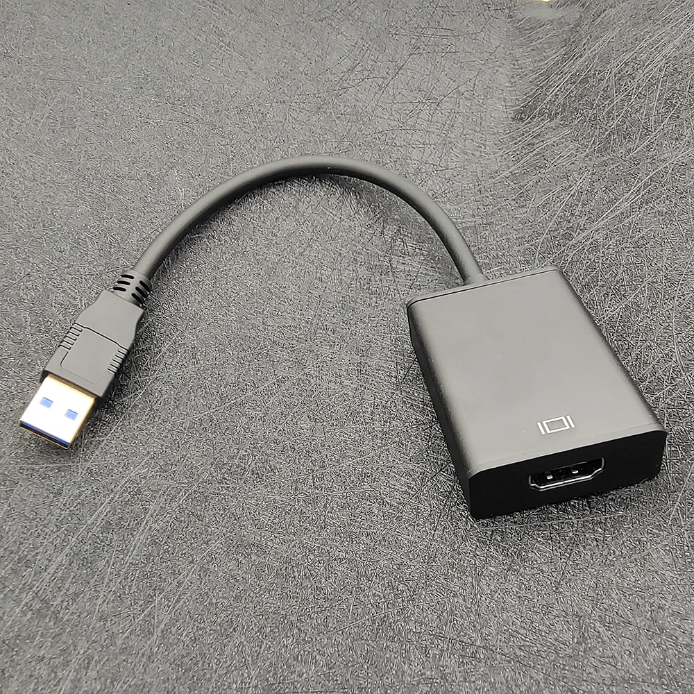 Konwerter 1080P USB 3.0 na HDMI kompatybilny multimedialny wyświetlacz Adapter graficzny dla komputera PC projektor do laptopa zewnętrznej karty