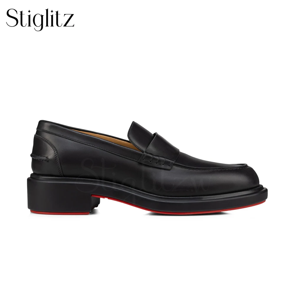 Mocasines cómodos de cuero suave para hombre, zapatos de vestir elegantes de cuero marrón y negro, zapatos de punta redonda, zapatos artesanales personalizados