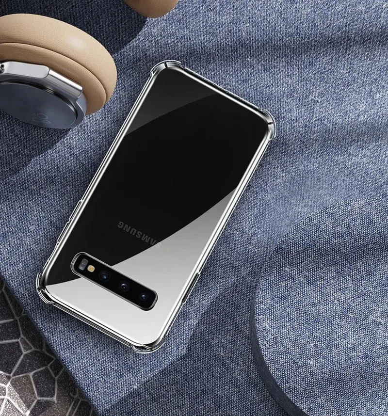 Clear Shockproof Case for Samsung Galaxy S8 S9 Plus S10 4G S10 Plus S24 S23 Ultra S22 S21 S24 Plus S20 FE Note 9 10 Plus Cover