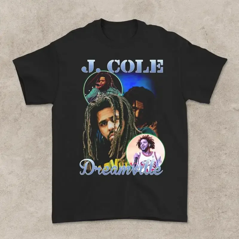 J Cole T Shirt Black All Size S To 4Xl