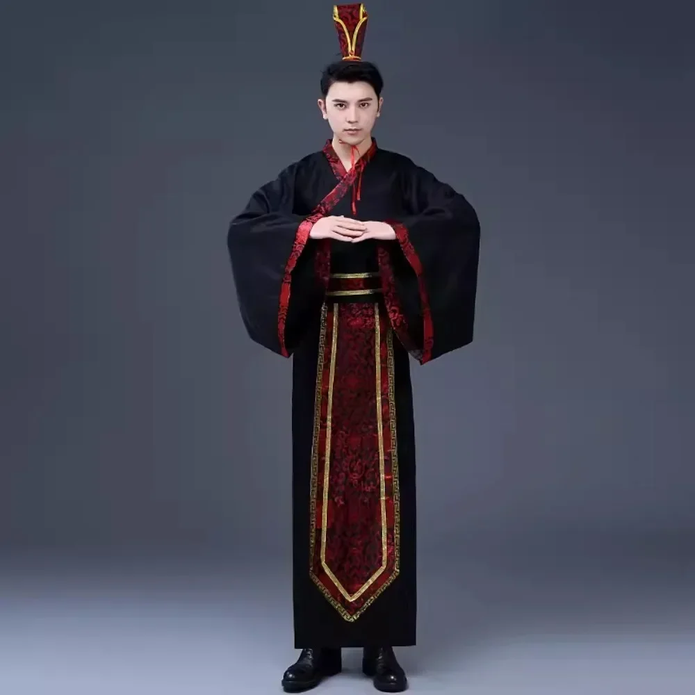 Roupas tradicionais chinesas hanfu roupas para homens roupas vintage cosplay estilo étnico 2 peça conjunto terno topos saia streetwear