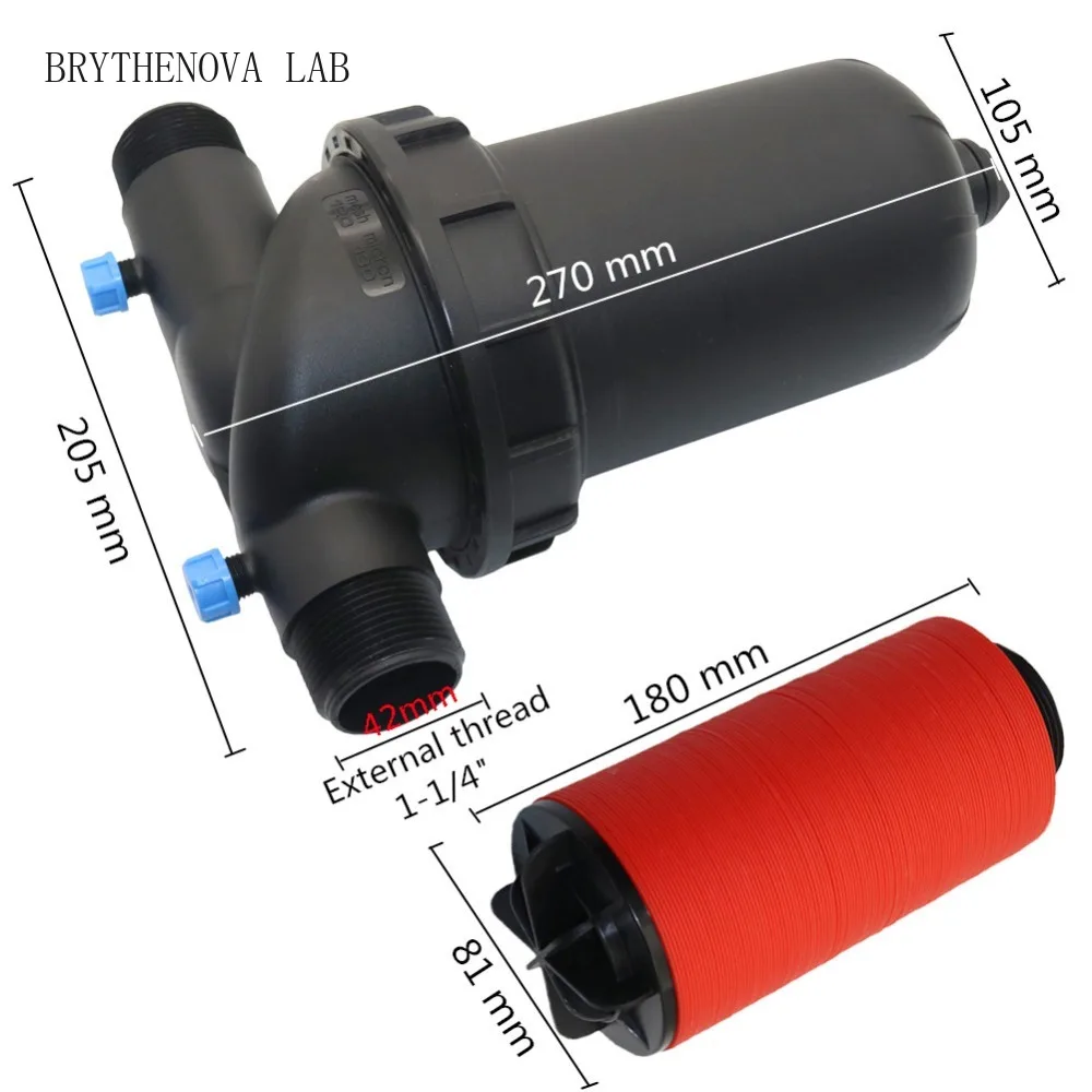 Water Filter 120 Mesh Disc Garden Irrigation System Strainer 1.25