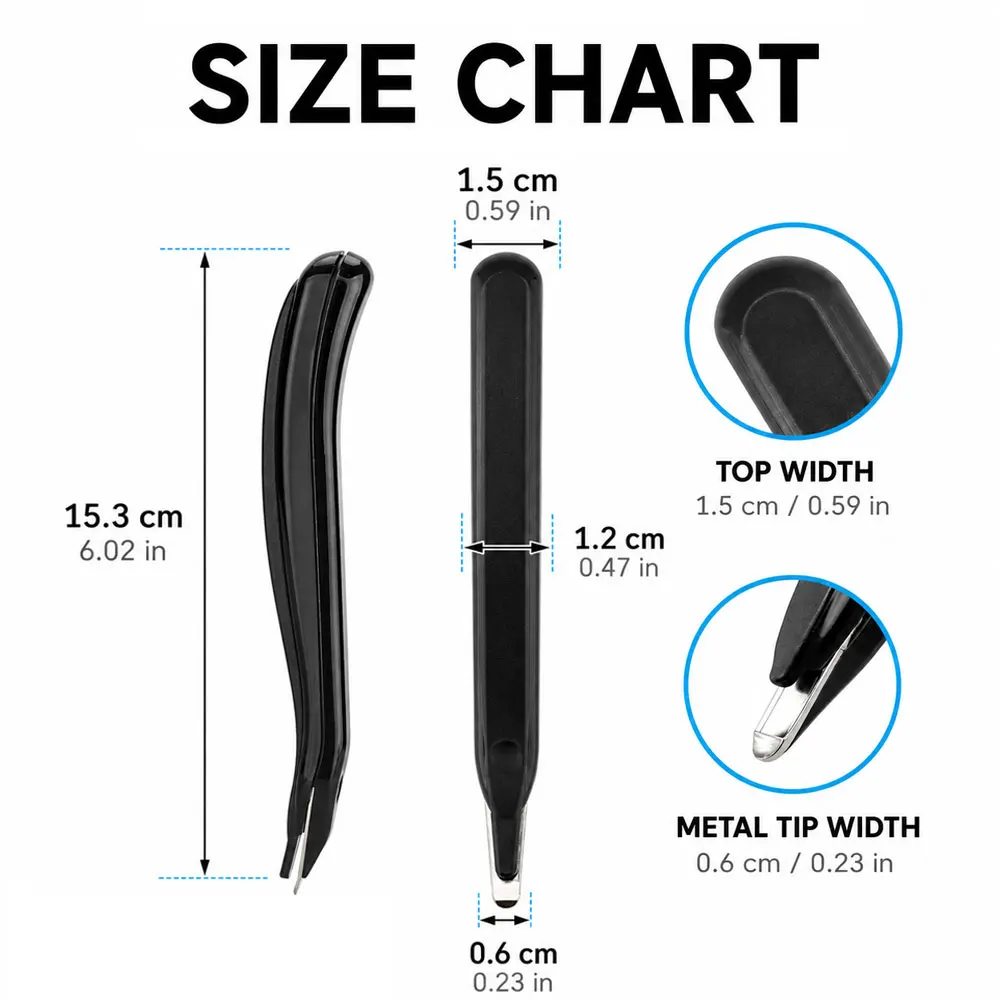 3-Pack Black Magnetic Staple Removers with Metal Tips for Staple Removal, Professional Tools for School, Office and Home Use
