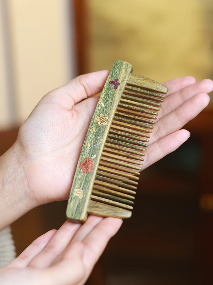 peigne-en-bois-de-santal-vert-naturel-coffret-cadeau-pour-soins-capillaires-massage-soin-special-pour-cheveux-longs-cadeau-d'anniversaire-pour-enseignant