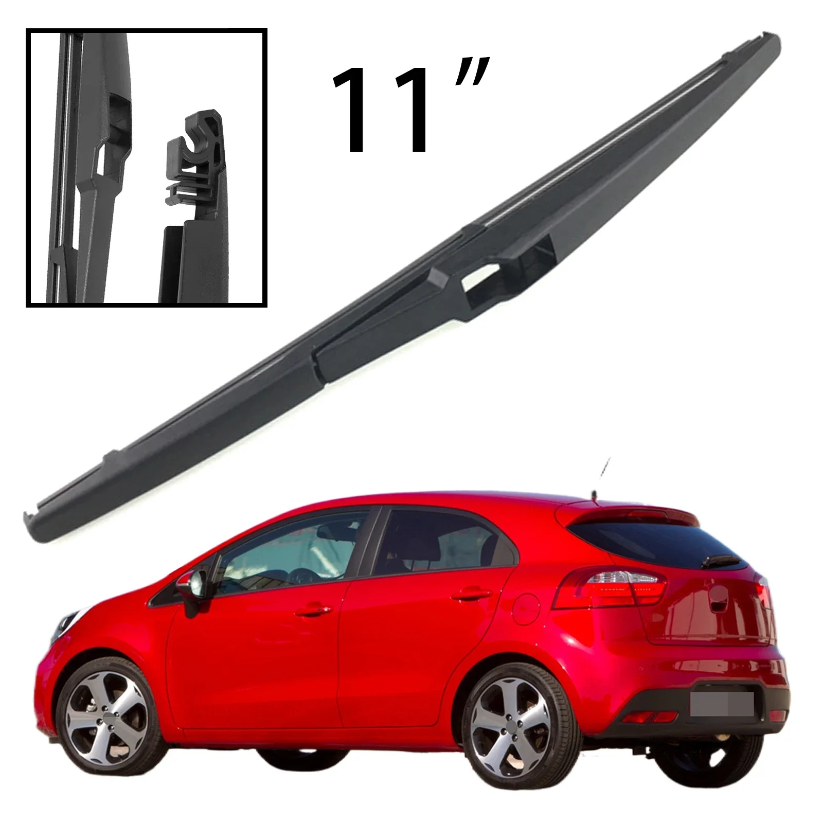 

For Kia Rio 3 MK3 2011-2017 Car Accessories 11" Rear Windshield Windscreen Washer Wiper Blade