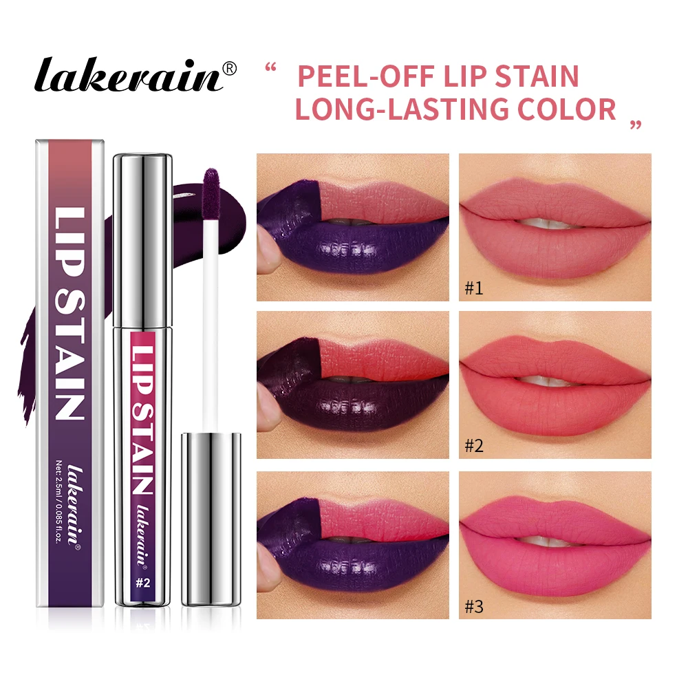 Peel Off Lip Stain Matte Lip Tint for Lips Liquid Lipstick 24 Hours Water Resistant Lipsticks Makeup Cosmetics Ink Inks