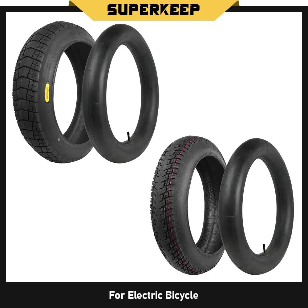 

20-дюймовая велосипедная шина 20*4.0, внедорожная покрышка 20x4.0 с внутренней камерой для снегохода, пляжного и электрического велосипеда, противоскользящие детали