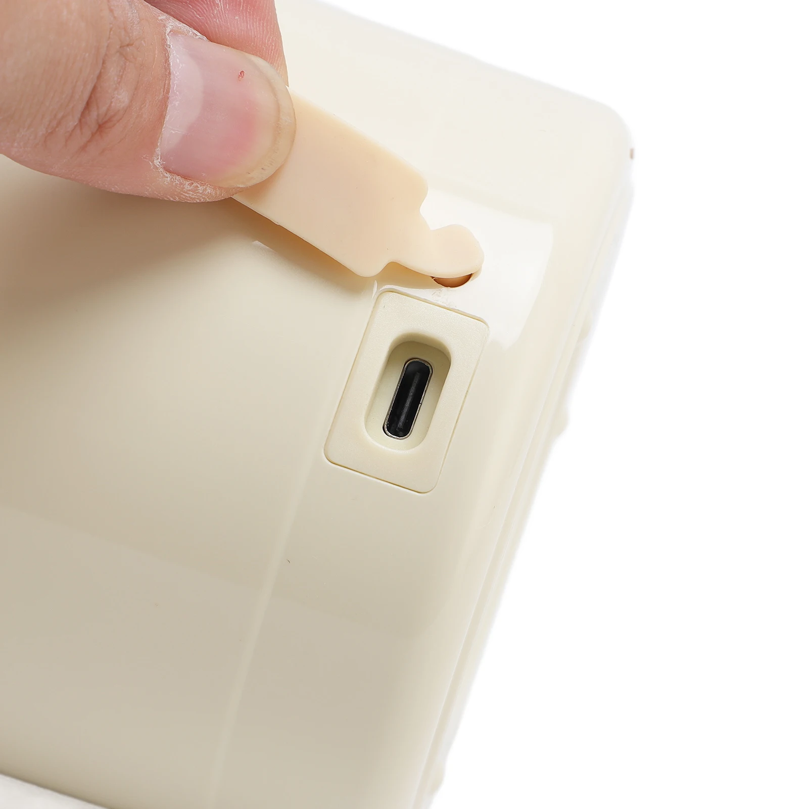 Kotak Makan Elektrik Penghangat Makanan Baja Tahan Karat 304 60 ° Stoples Makanan Terisolasi USB 600ml Anti Bocor dengan Sendok, Suhu Konstan