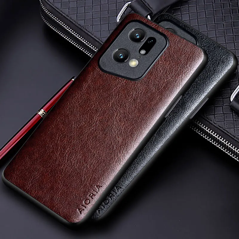 Luxury leather Case for Oppo Find X5 Pro X3 Pro Business solid color Soft TUP&Hard PC phone cover for Oppo find x5 pro case