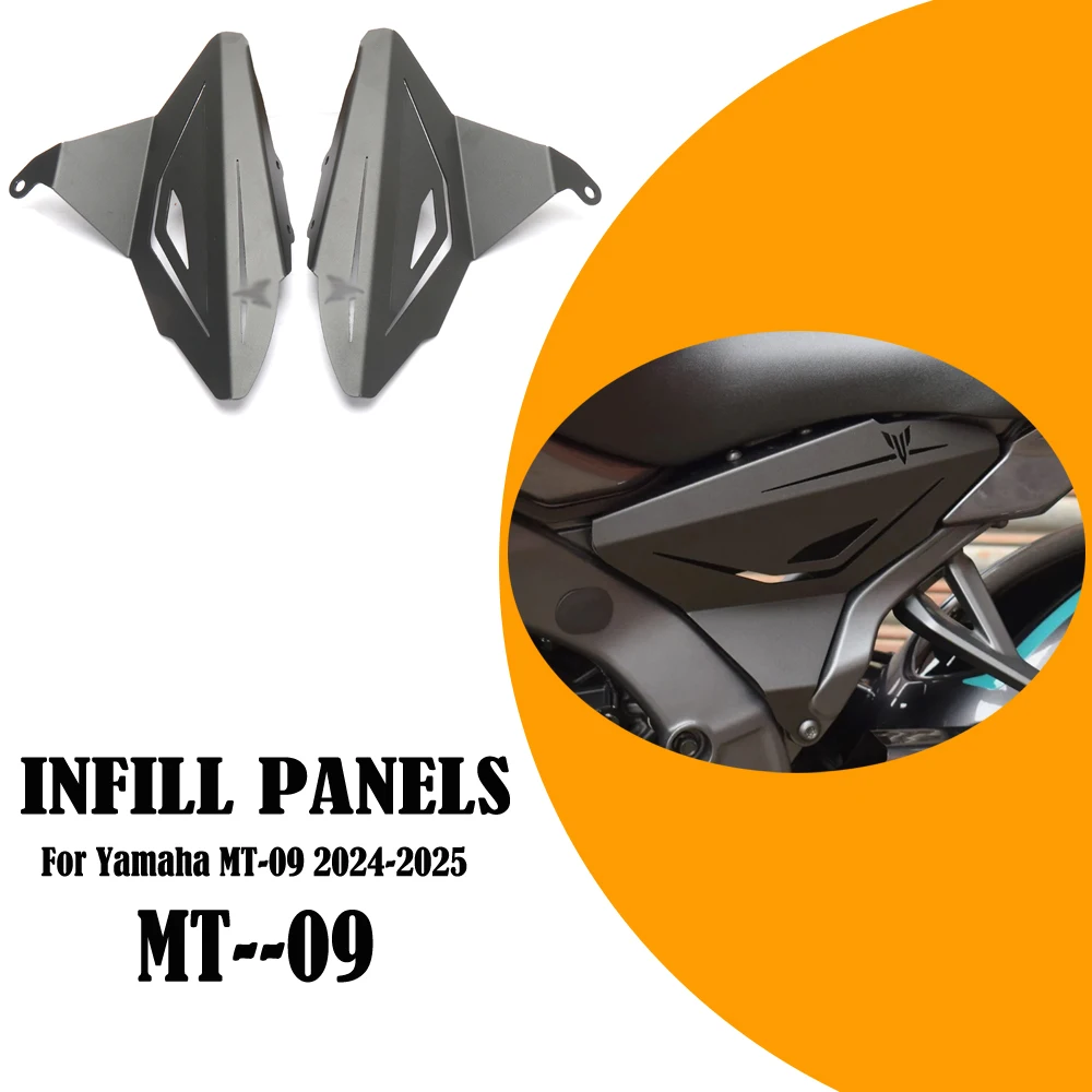 

New Motorcycle Aluminium Frame Protector Cover Infill Side Panels Fairings For Yamaha MT-09 MT09 MT 09 2024 2025