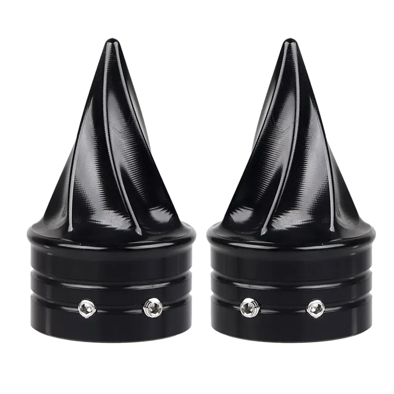 

Better-Black Front Axle Cap Nut Cover For Street Glide Road King Low Rider