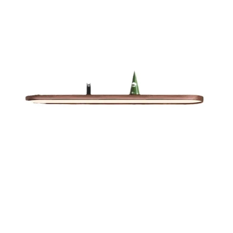 Minimalist oval restaurant chandelier antique strip light creative personality modern simple walnut swirl light