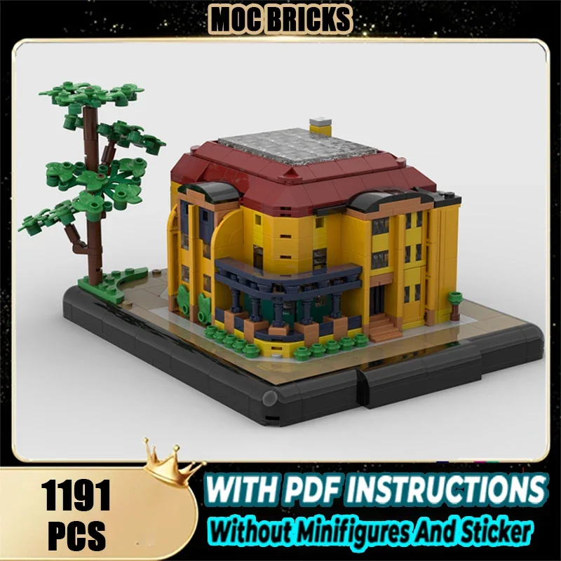 

Architectural scene Moc Building Block Villa Esche - Chemnitz Technology Modular Brick Model Gift Christma Toy DIY Sets Assembly