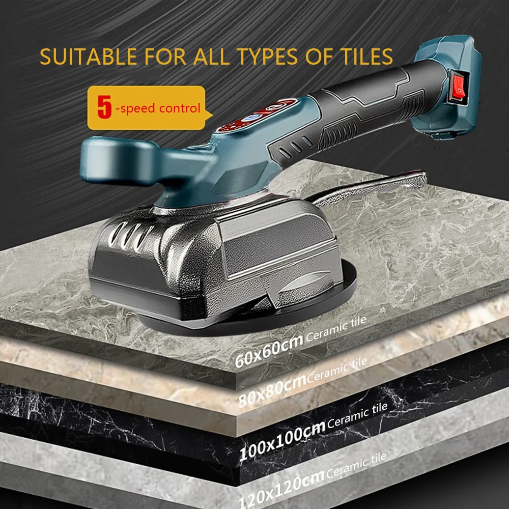 Tile Laying Machine Cordless High-power Vibrator Wall Tile Floor Tile Auxiliary Installation Tool Vibration Leveler Power Tool