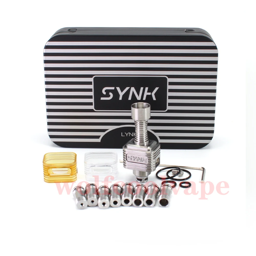 Wolfcoolvape Lynk Synk Style RBA-brug voor Billet / Boro Mod 316SS 9 x luchtpin 1.0/1.2/1.5/2.0/2.5/3.0/3.5/4.0/4.5mm