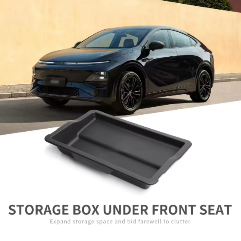 

for Xpeng G6 2023 2024 Car Storage Box Under Seat Drawer Type Organizer Storage Box Case Interior Accessories