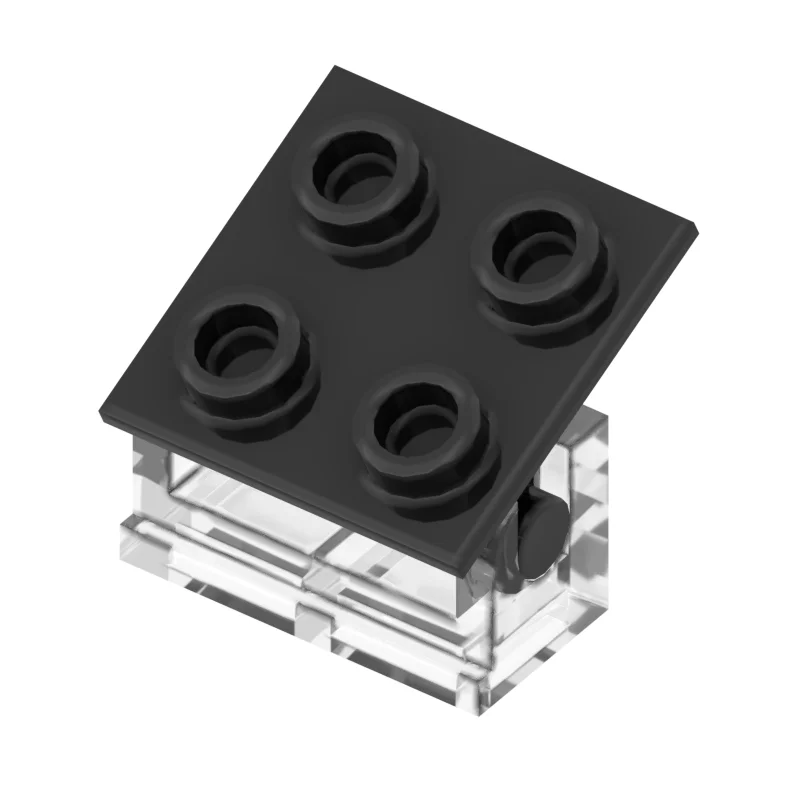 10 stücke MOC Ziegel Teile Scharnier Ziegel 2x2 Top Platte Dünne Scharnier Ziegel 1x2 2x2 Basis kompatibel mit 3937 6134 3938 DIY Spielzeug Geschenke – Detail 4