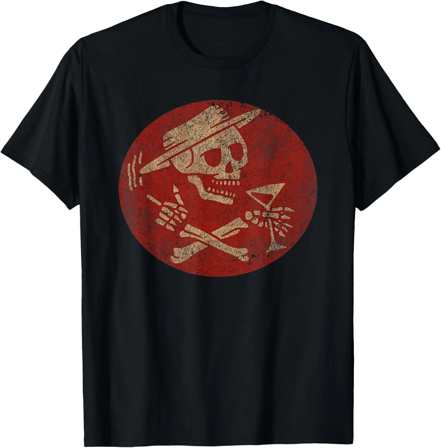 Vintage Social Skull American Retro Rock Grunge Distortion T-Shirt 100% Cotton Trendy Y2K Short-Sleeve Tee-Soft, Quick-Drying,