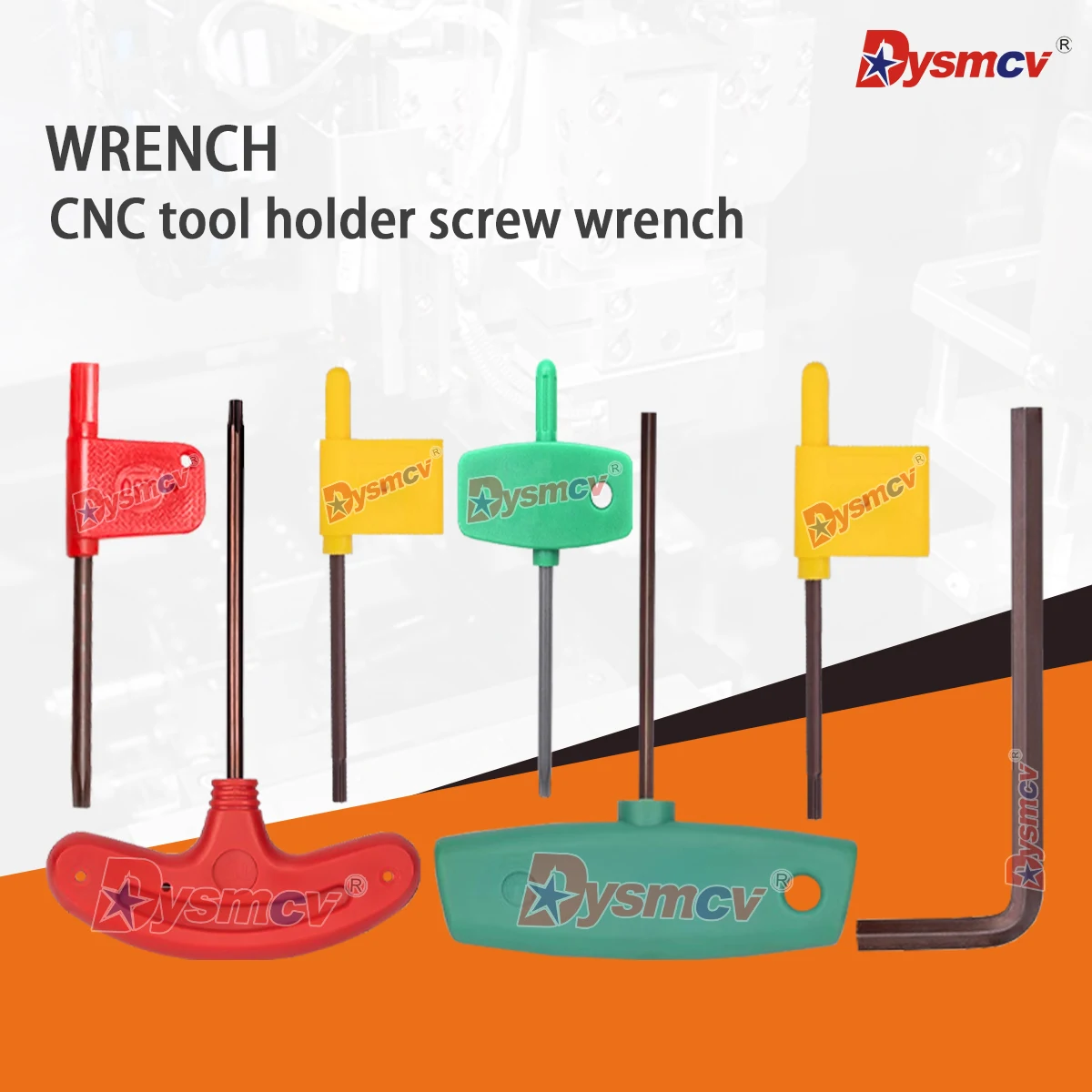 

T6 T7 T8 Красный/Желтый Флаг Т-образный Ключ Цветения Сливы L2.0 L2.5 L3.0 Шестигранная головка Т-образный ключ Держатель инструмента с ЧПУ Винт Аксессуар