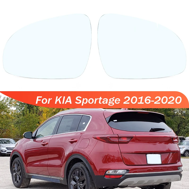 

For KIA Sportage 2016 2017 2018 2019 2020 Car Exterior Rearview Side Mirror Glass Lens 87611-D9020 87621-D9100