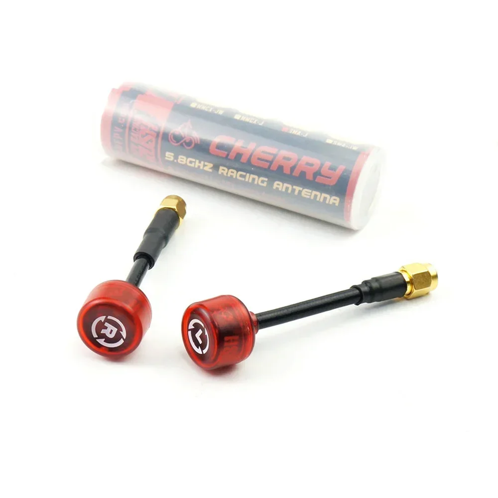 2PCS RUSH CHERRY 5.8G 1.2DB Clear Red FPV Antenna for FPV Racing Freestyle Fatshark ImmersionRC RapidFire VTX Monitor Goggles