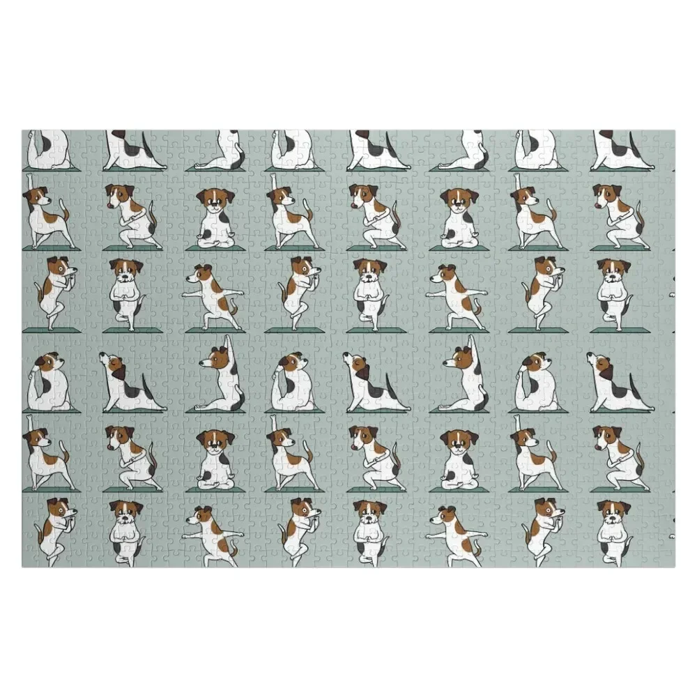 

Jack Russell Terrier Yoga Jigsaw Puzzle Personalized Gift Ideas Toys For Children Personalised Name Custom Wood Puzzle