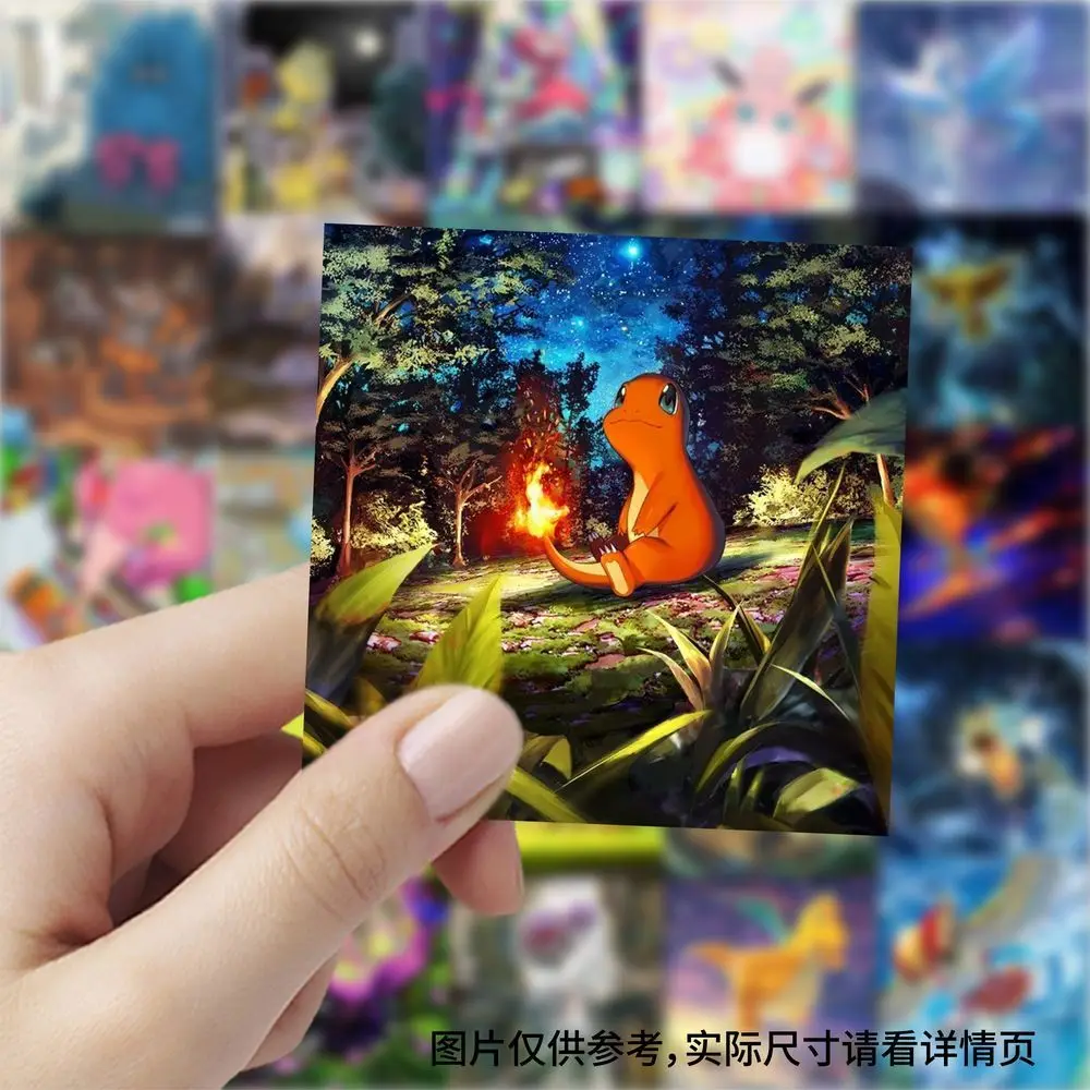 177 Pokémon-Kartensticker im japanischen Ölgemälde-Stil Pokémon-Aufkleber DIY-Journal Gacha-Spielzeug