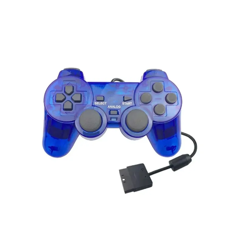 Wired Transparent Gamepad For PS2 Handle Remote Gaming Controller Joystick For PS2 Manette Joypad