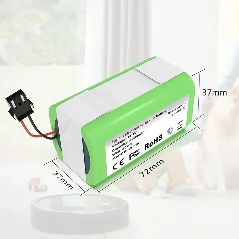 Robot aspirateur batteri 4S1P 2800mAh batterie INR18650  pour MMB-300 X500 X520 Xfemale Mamibot EXVACcondeed EXVAC880