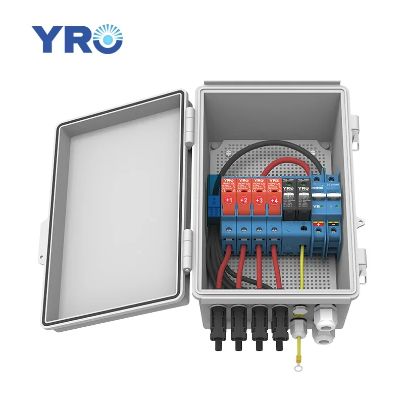 YRO IP65 مقاوم للماء 4 سلسلة تيار مستمر 550 فولت صندوق الموحد الكهربائي الكهروضوئي للنظام الشمسي الطاقة الخضراء حسب الطلب #4