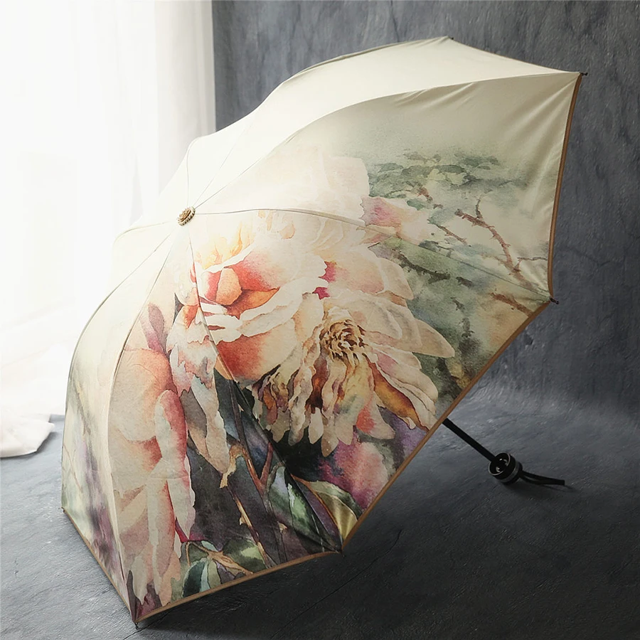 Girl Umbrella Parasol Rain Visor Mini Uv Small Umbrella Chinese Windproof Luxury Uv Protection Ultra Light Guarda Chuva Sun