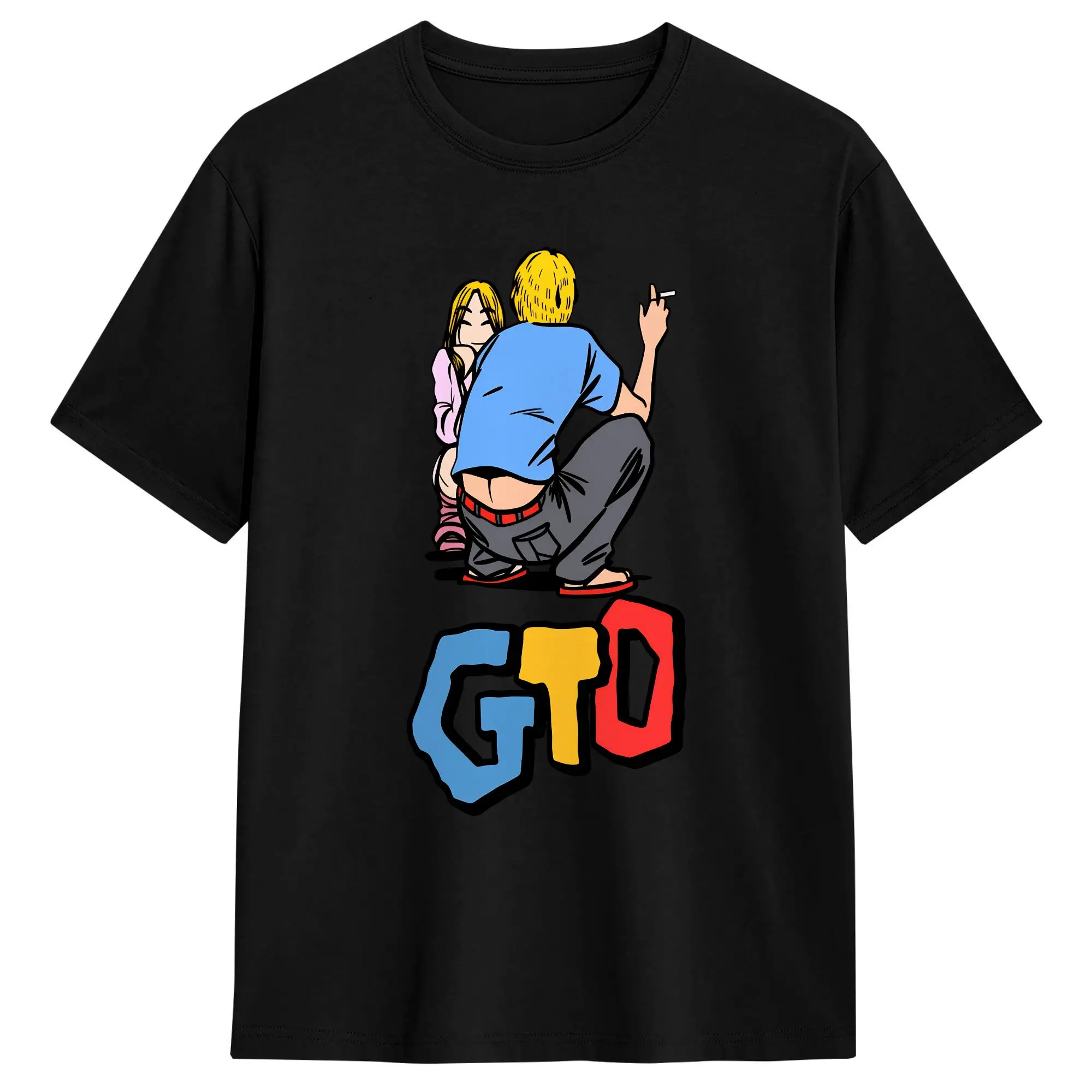 GTO Anime Great Teacher Onizuka  Pure Cotton T Shirts  Fashion Tshirt for Man Summer Y2K Casual Custom Logo Short Sleeve Tops