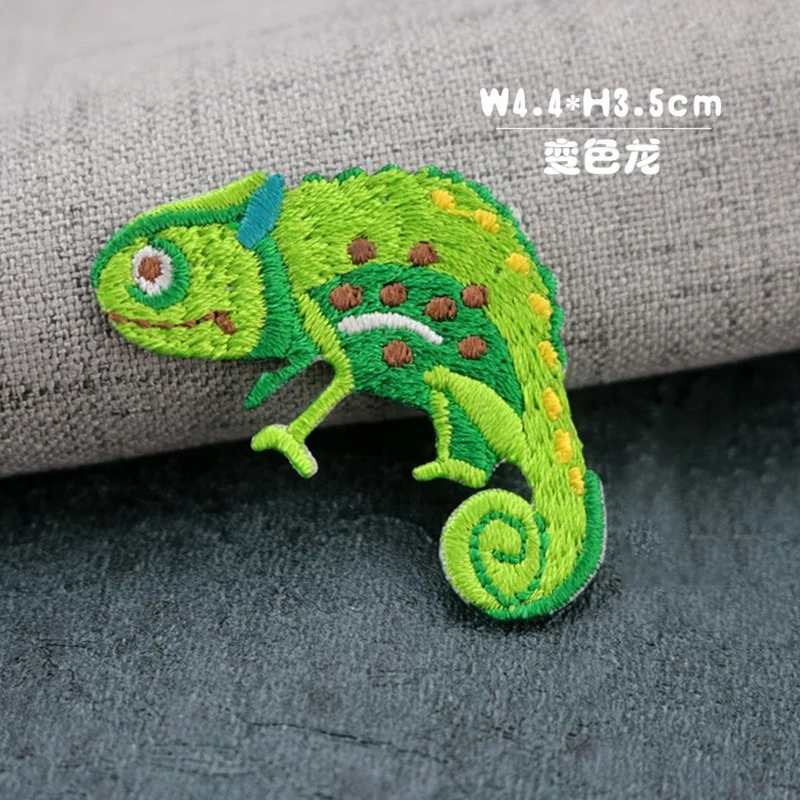 1 Pc High Quality Cute Sloth Pangolin Chameleon Hornbill Sticker Animal Patch Iron On Bag Jeans Clothes DIY Decor Applique