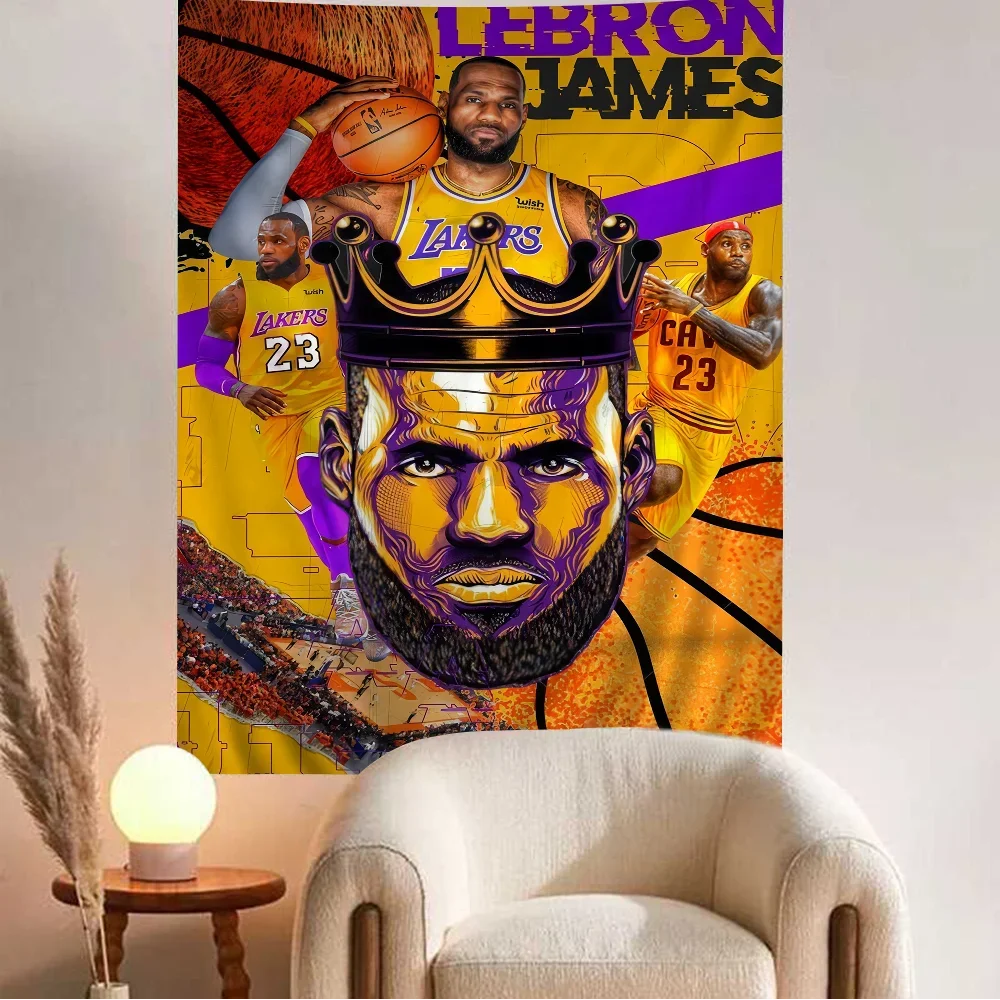 منشفة ناعمة ماصة للاعبي كرة السلة للأطفال ، منشفة السباحة ، أنيمي ، الشاطئ ، السباحة ، السفر ، التخييم ، الهدايا ، الأطفال ، L-lebrone ، جيمس #6