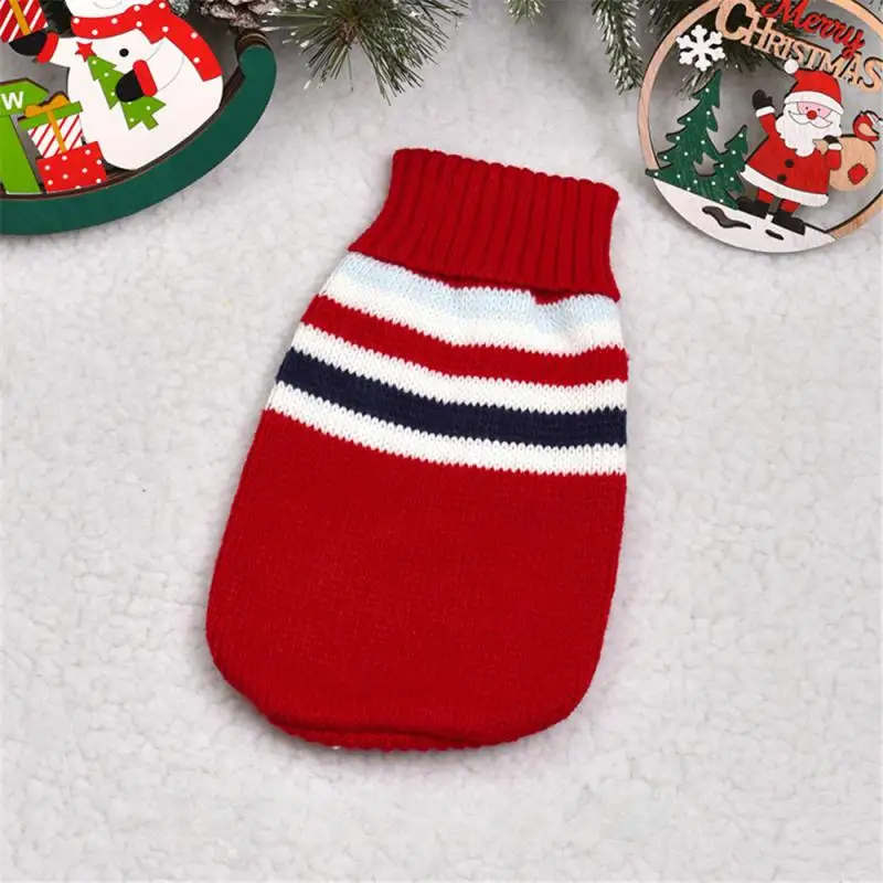 Pet Clothes For Small Medium Dogs Christmas Knitte Dog Sweater Winter Warm Cat Sweater Corgi Teddy Coat Pet New Year Supplies