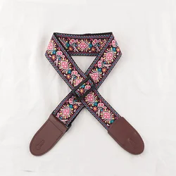 Guitar Strap Adjustable Pure Cotton Guitar Straps Multi-Color Guitar Belts for Bass Acoustic Electric Guitar Accessories Parts