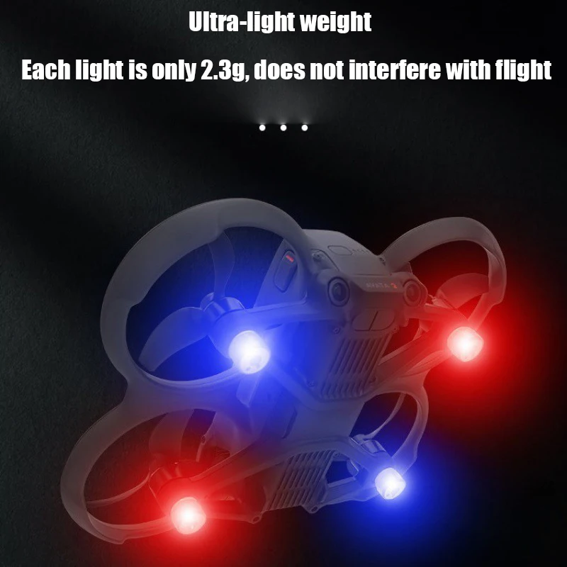 

4pcs Night Flying Signal Strobe LED Flash Lights for DJI Avata 2 Drone Accessory