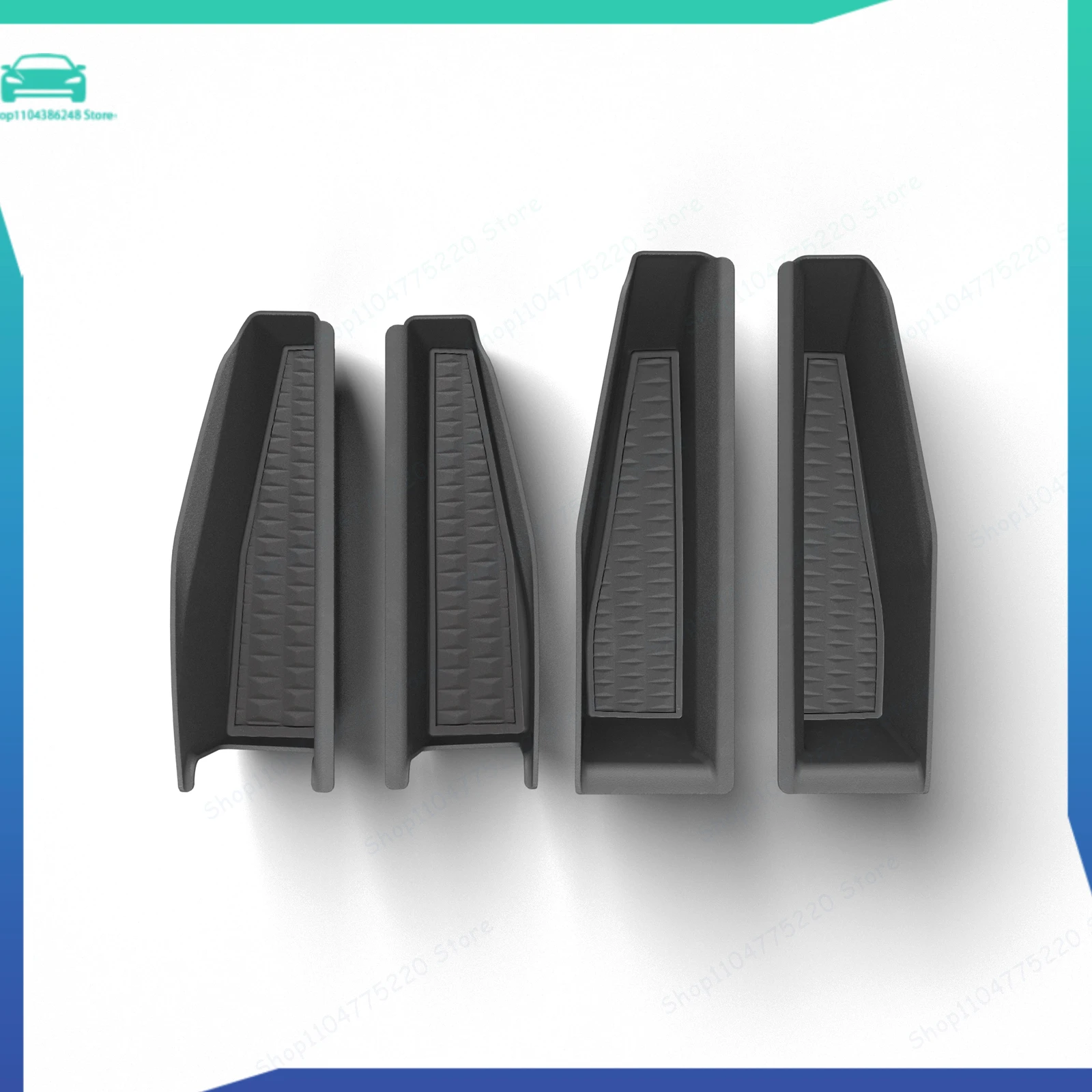 Car Door Handle Storage Box Front Rear Door Storage Tray Organizer ABS Car AccessoriesFor Tesla Cybertruck 2024 2025 (not 2026)
