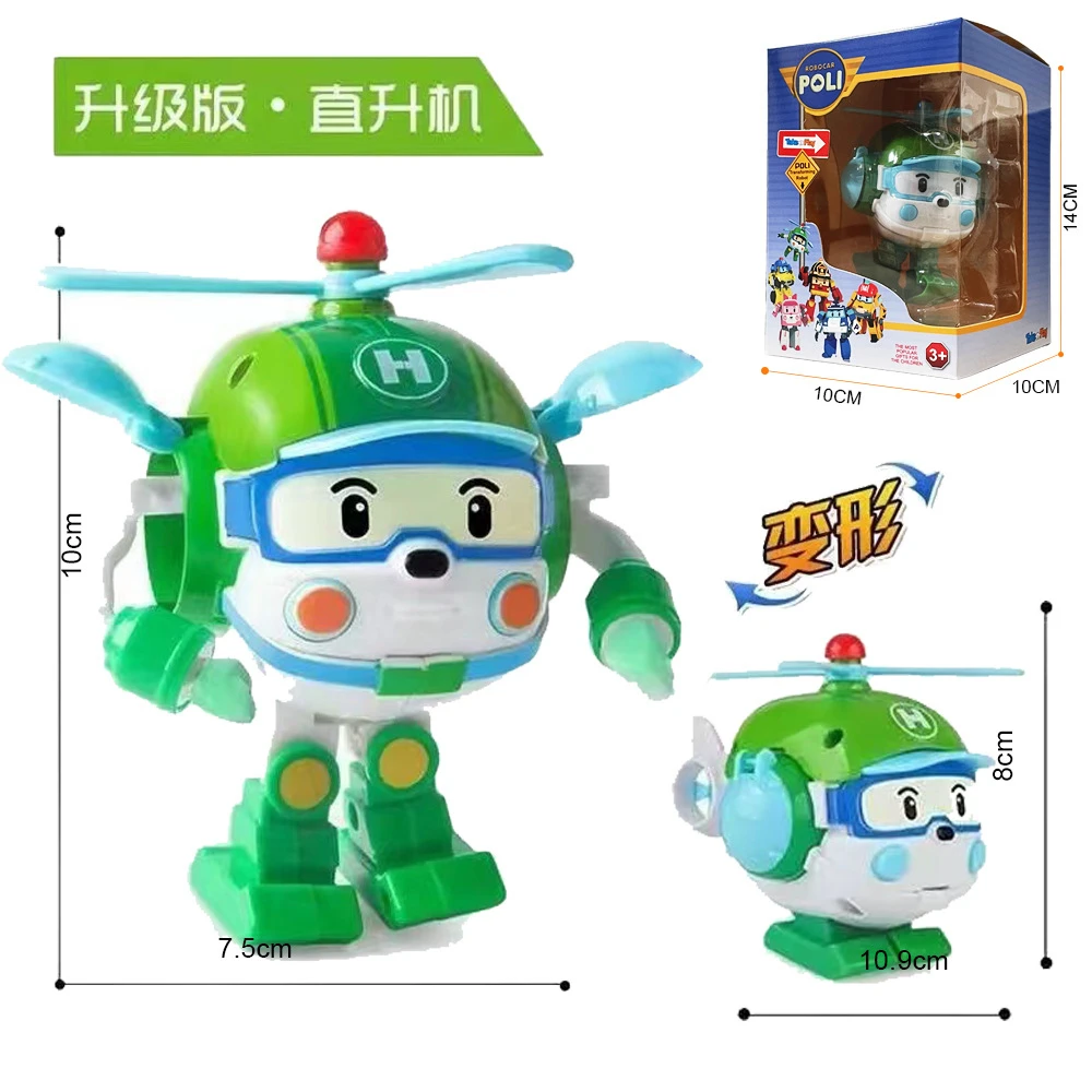 New Cartoon Robocar Poli Action Figures Transformation Anime Hand Deformation Car Model Airplane Robots Birthday Christmas Gift