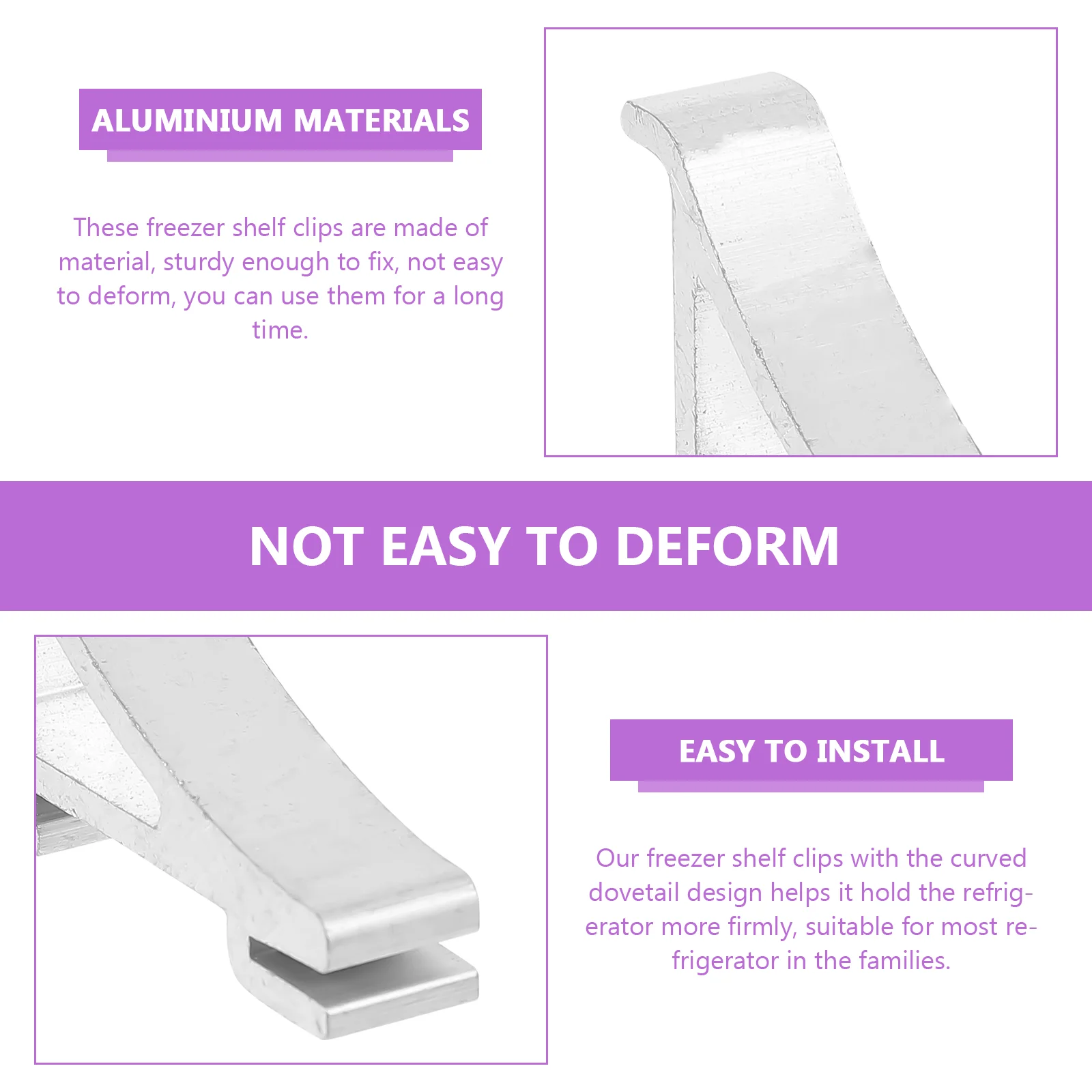 8 Pcs Refrigerator Buckle Mini Fridge Cooler Accessories Freezer Clips Mold Hooks Support Elderly Shelf Brace