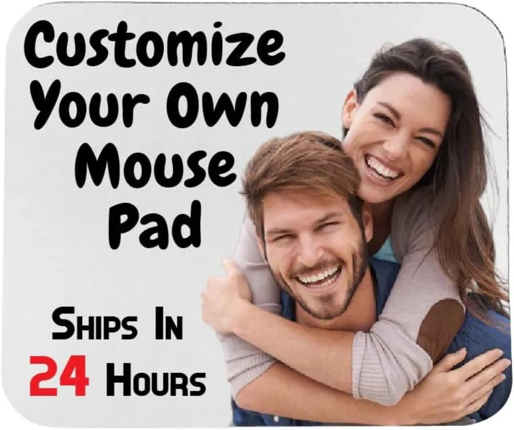 Custom Personalized Mouse Pad Add Your Own Image Text or Logo Rectangle & Circle Gaming desk mat Customized Non-Slip pads DIY