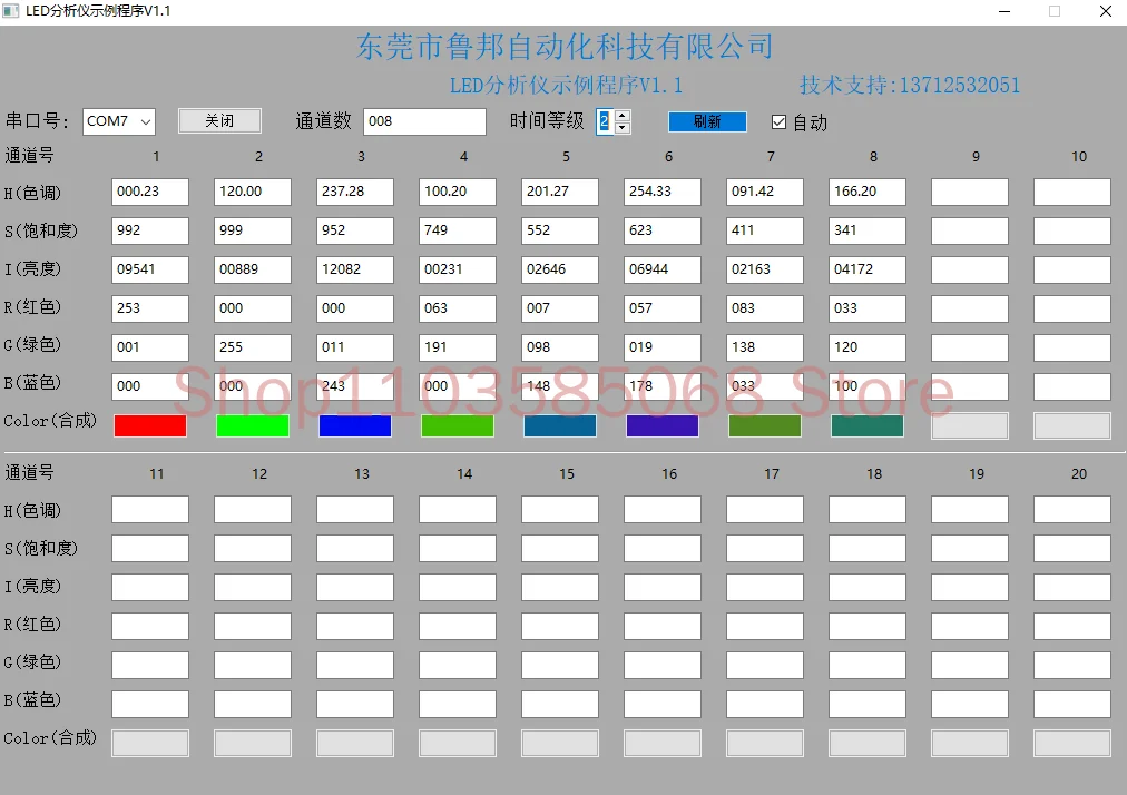 LED Analyzer, LED Tester, Color Sensor, Color Recognition Module, Flicker Detection Brightness Detection