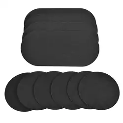 10x Bass Drum Patch Drum Muffling Damper Pad Durable Double Pedals Patch for Accessory Beginner and Professional Drum