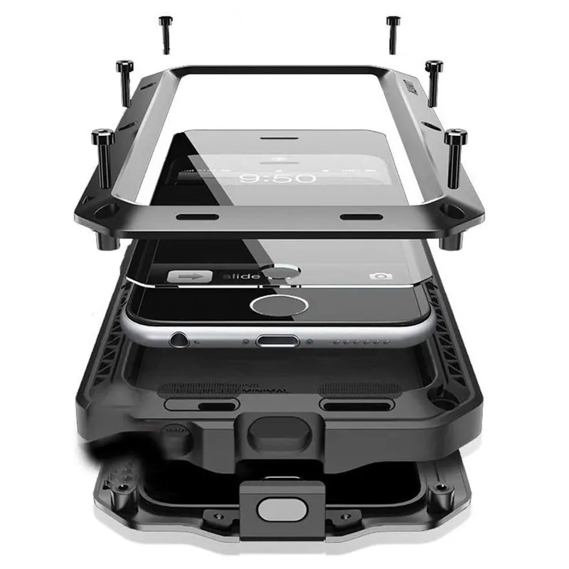 Aluminum Metal Heavy Duty Case for Samsung Galaxy S23 S22 S21 Ultra Shockproof Tough Armour Cover for Samsung S21 S22 S23 Plus