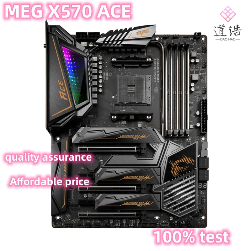 

Материнская плата 128 ГБ USB3.2 M.2 Socket AM4 DDR4 ATX X570, 100% протестированная, Полная работа