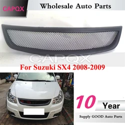 CAPQX Car Mesh Grill Front Bumper Grille Radiator Grille Refit For Suzuki SX4 2008-2009 Racing Grills Matte black