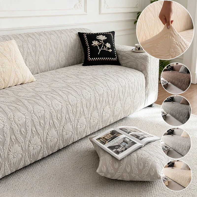

1pc Minimalist Sofa Cover, Machine Washable,Pet-Friendly,High Elasticity,Elastic Band Design,Suitable for 1/2/3/4/5 Seater 소파커버
